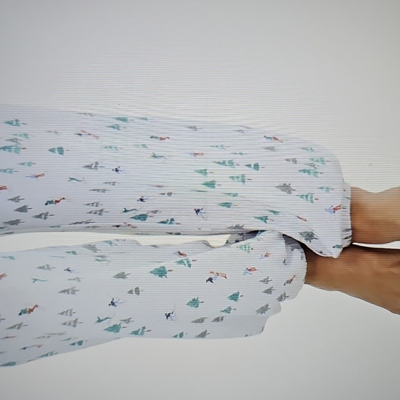 NWT Honeydew Star Seeker Brushed Jersey Pajamas w Fa la la, Trees, Skiers. Large - Picture 8 of 13